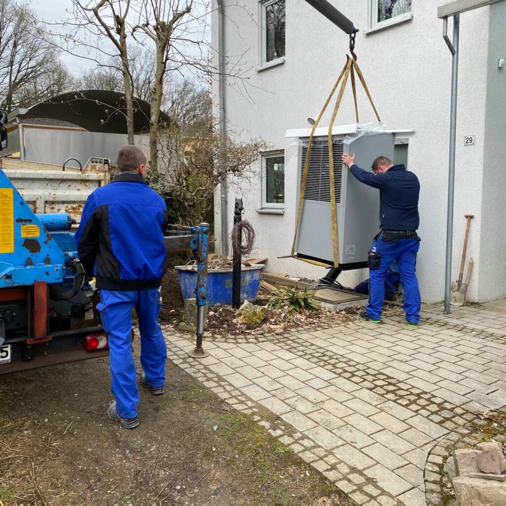 Installation einer Wärmepumpe durch das erfahrene Team