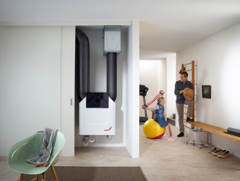 Moderne Wohnraumlüftungsanlage