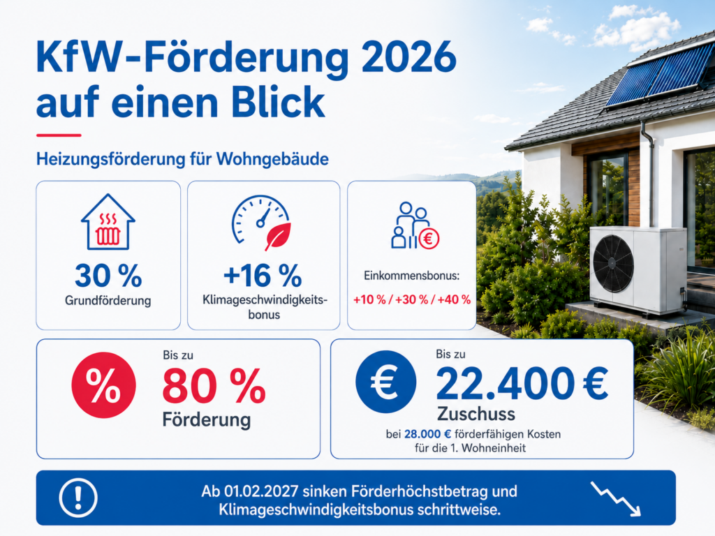 KfW-Zuschuss 458
Beschreibung der Fördersätze