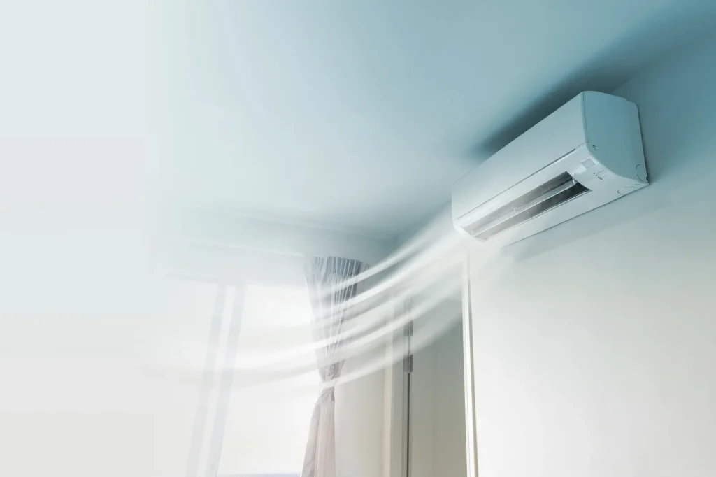 Klimaanlage mit einem kühlen Luftstrom