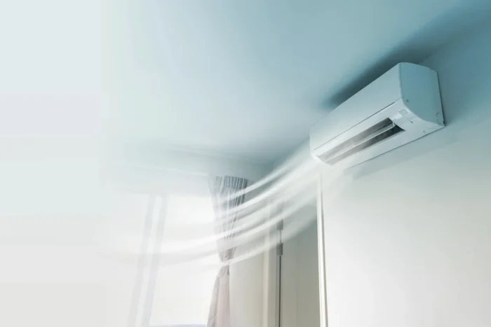 Klimaanlage mit einem kühlen Luftstrom